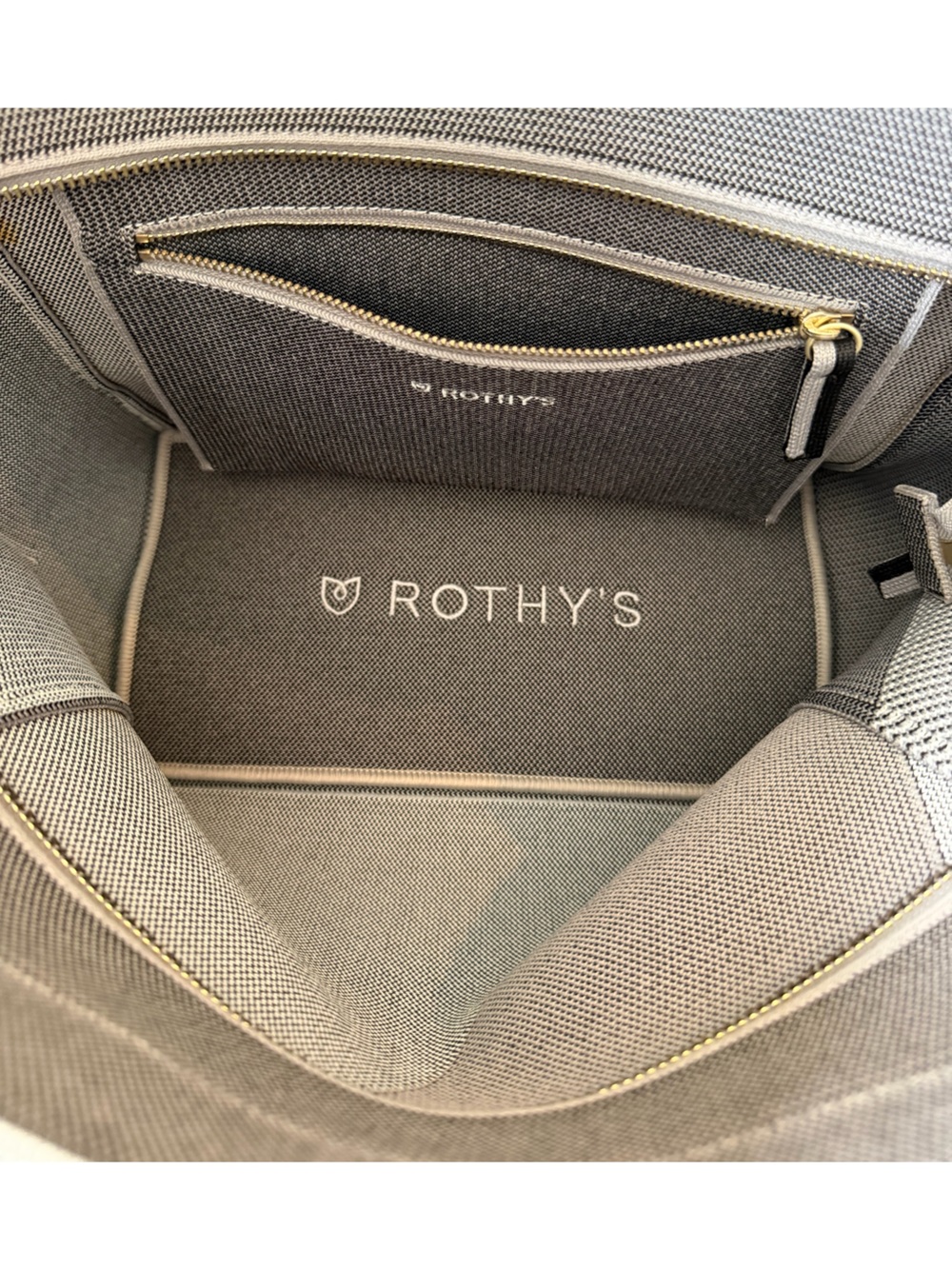 Rothy’s The Handbag ~ Charcoal Grey Crossbody Tote Shoulder Bag Washable - Picture 11 of 15
